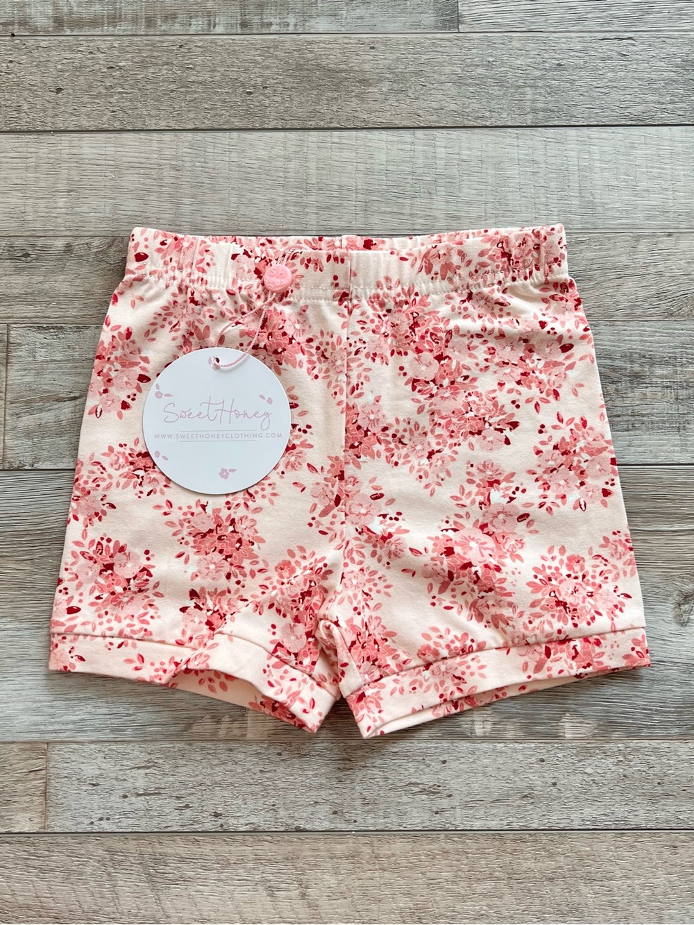 NWT SweetHoney Girls Bloomer Shorts in Pink Floral Size 5